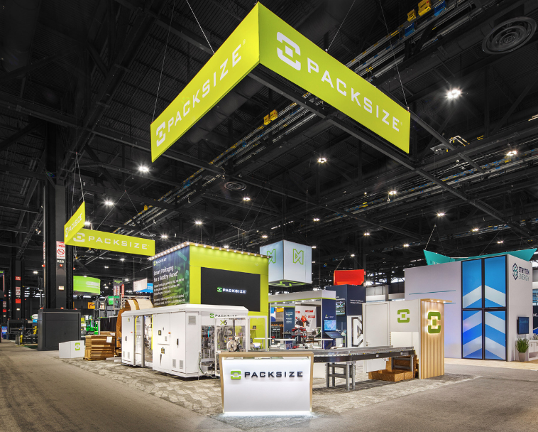 Custom booth design rendering