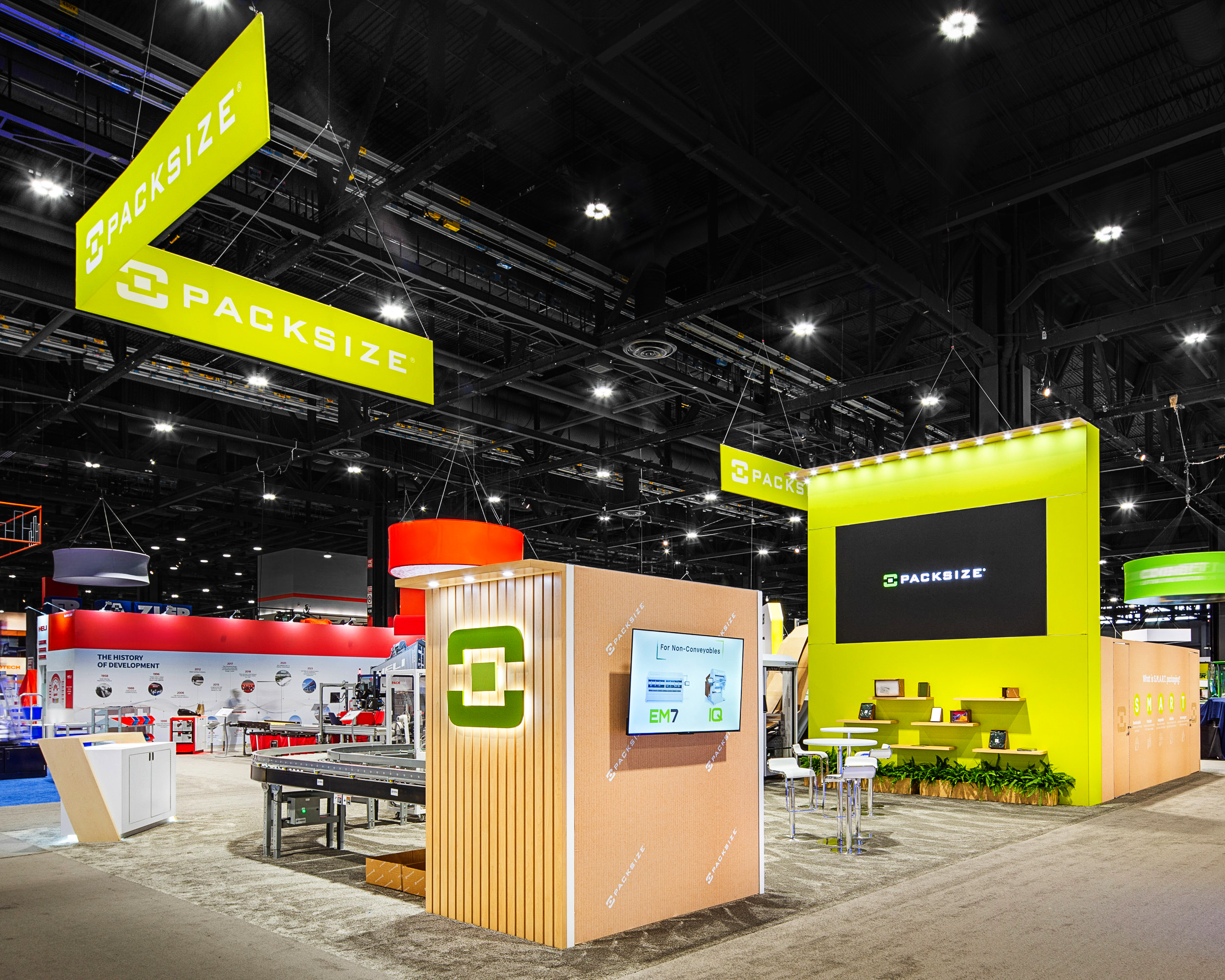 Packsize trade show booth